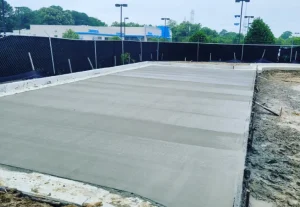 concrete pad